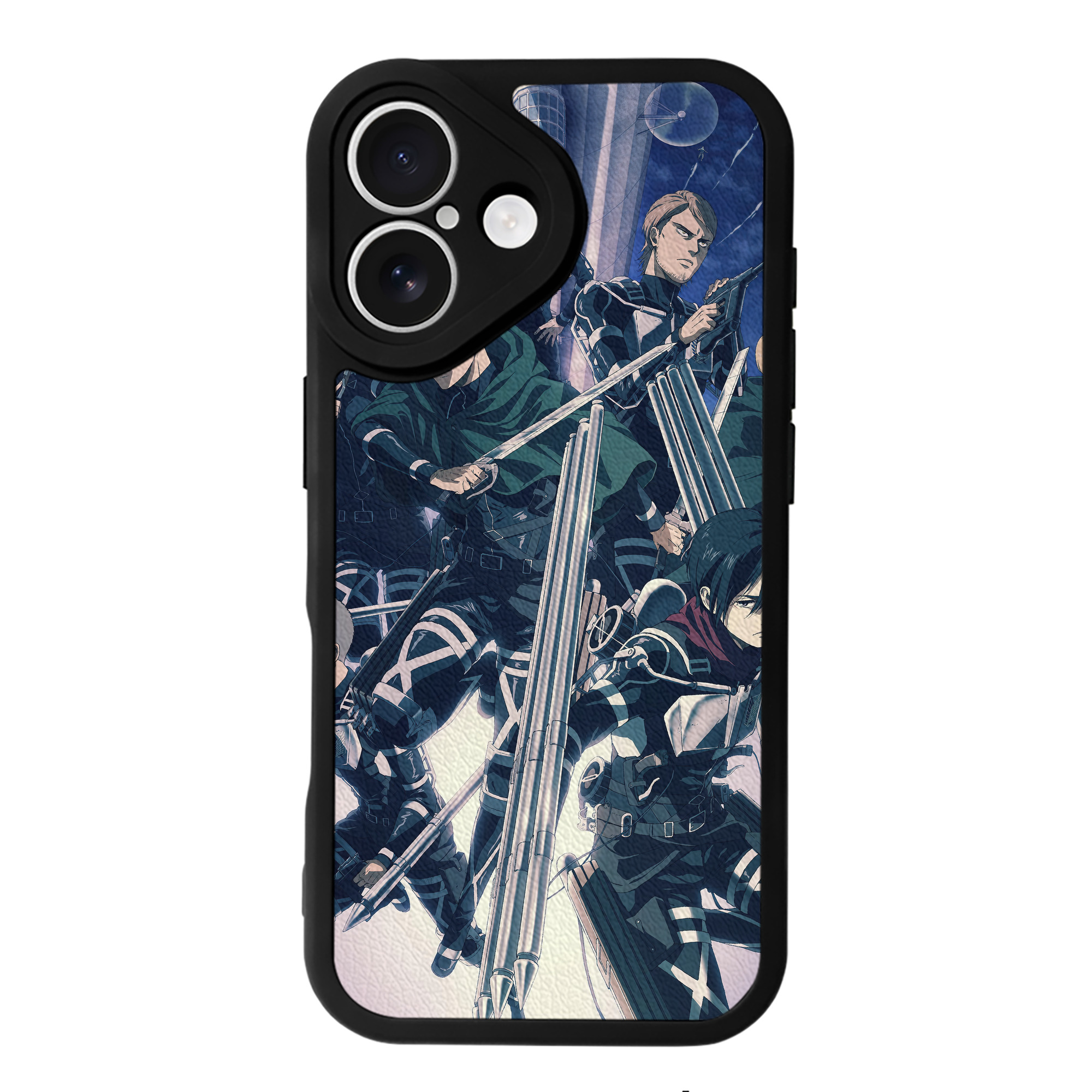 （画像用） 進撃の巨人 Attack on Titan 【iPhone 16シリーズ対応】シリコンスマホケース（レザー調） 材質：シリコン